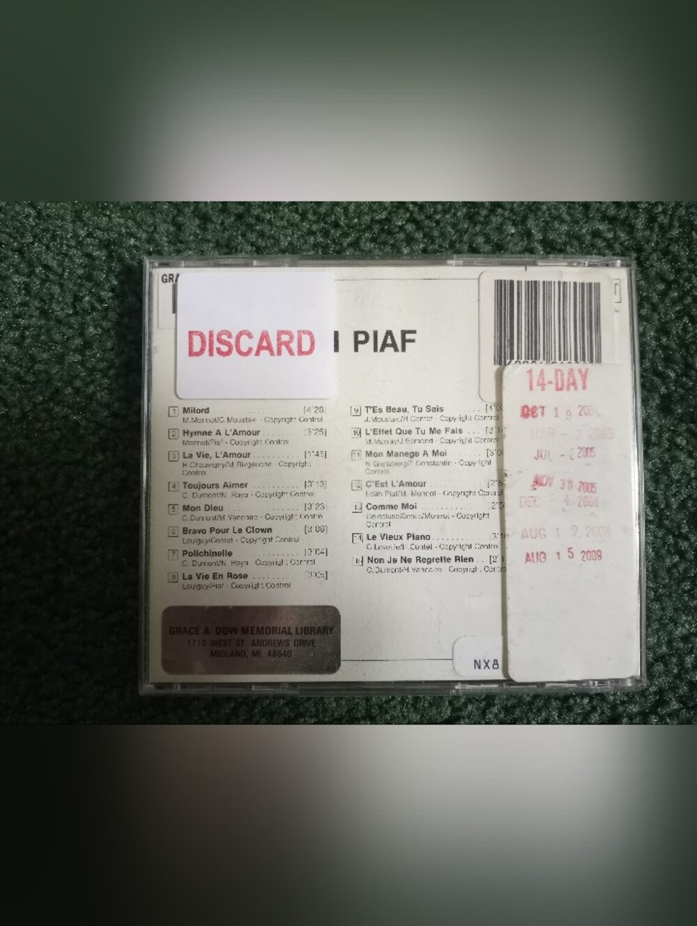 Edith Piaf CD - Picture 2 of 4